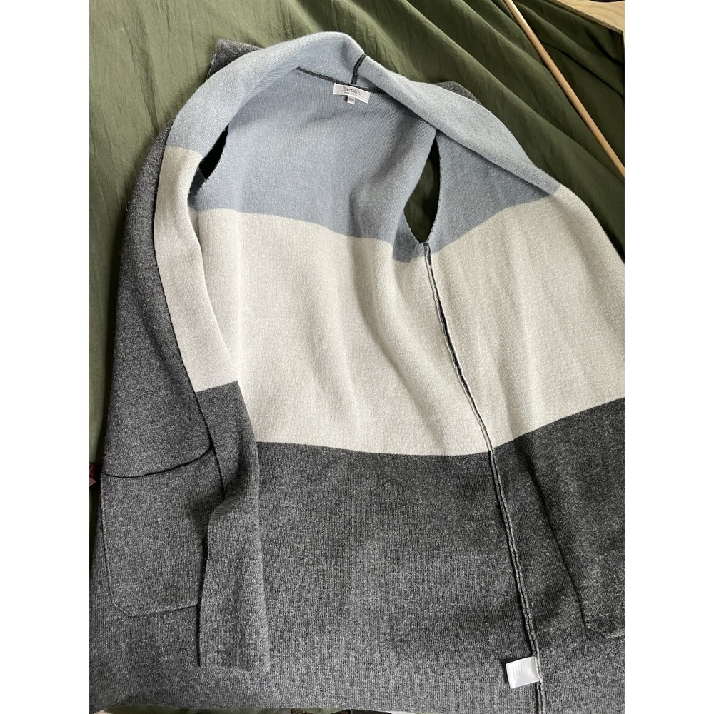 Bartolini Benedetta Cashmere/Wool Sweater Open Front Long Duster Vest XS Italy - Picture 6 of 8